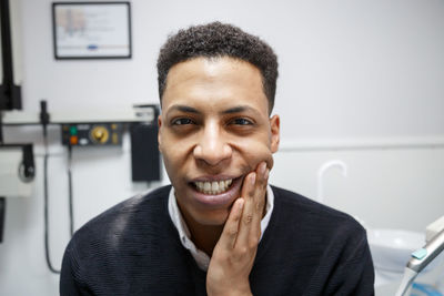 Portrait of smiling young man