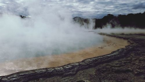 Hot spring in new zealand