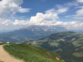 Scenic view of landscape against sky