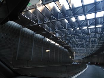 Illuminated underground walkway