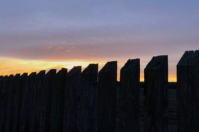 Low angle view of sky during sunset