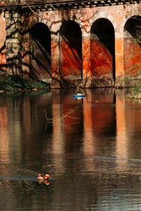 View of boat in a river