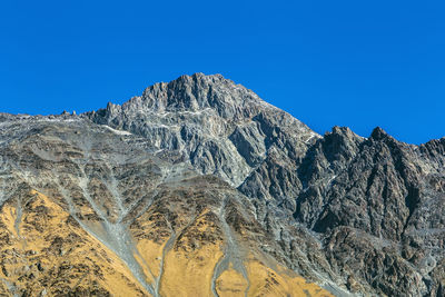 Mountain landscape near stepantsminda in north-eastern georgia