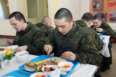 Group of people in restaurant