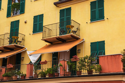 Low angle view of residential building