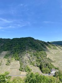 High angle view of landscape against sky