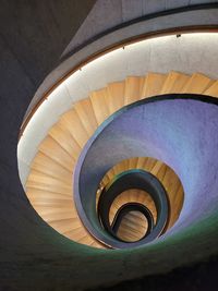 Close-up of spiral staircase