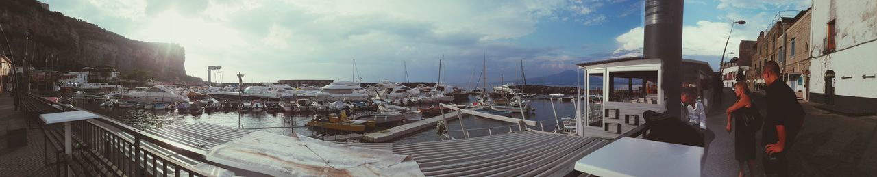 Panoramic view of harbor