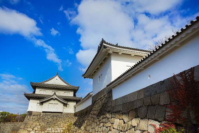 Low angle view of building against sky