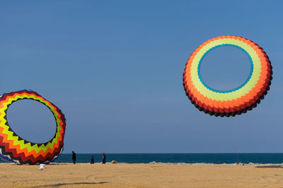 A modern and big kite festival during hot and windy season in terengganu, malaysia.