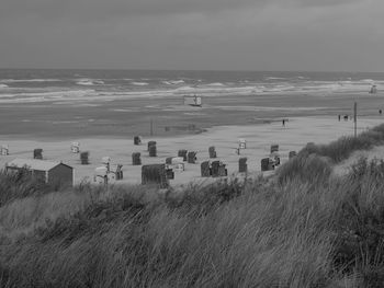 Storm at the beach of juist