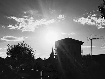 Low angle view of buildings against sky