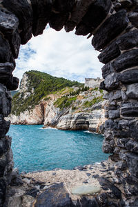 Rocky coastline in italy