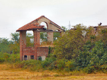 Built structure with trees in background