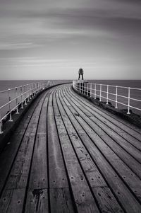 Pier on sea