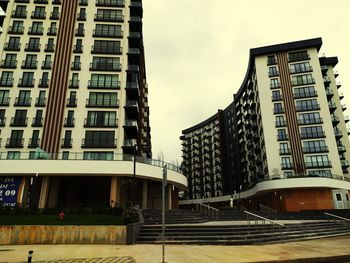 Low angle view of buildings against sky