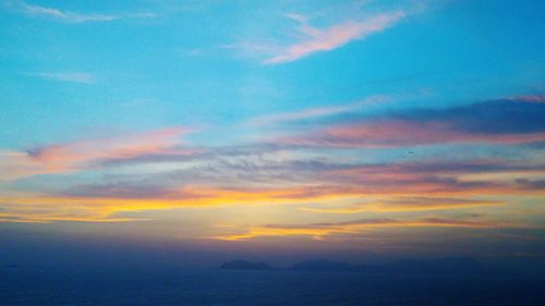 Scenic view of sky at sunset