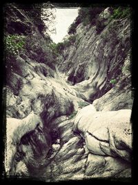 Scenic view of rock formations