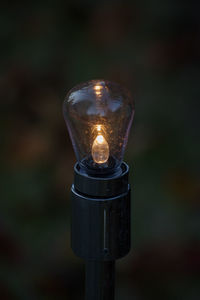 Close-up of light bulb