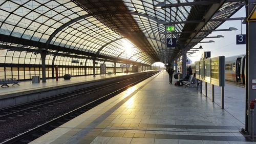 Train at railroad station