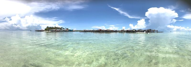 Panoramic view of sea against sky