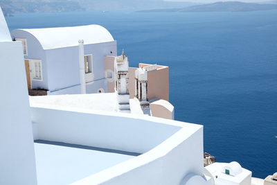 View of built structure against blue sky