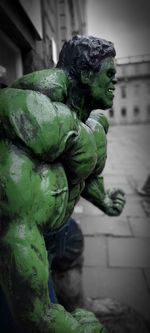 Close-up of statue against blurred background