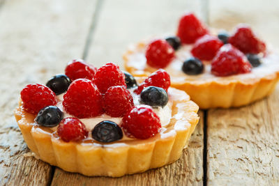 Close-up of dessert on the table