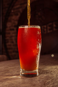 Close-up of drink on table