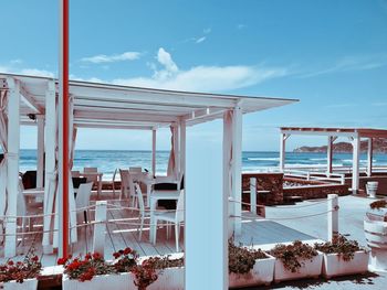 Scenic view of sea against sky