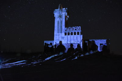 People at night