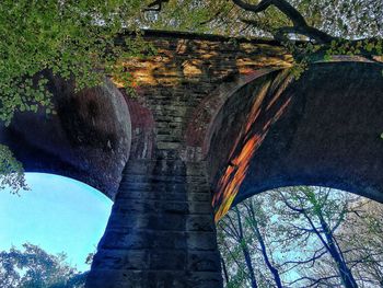 Arch bridge over canal