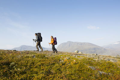 Couple hiking