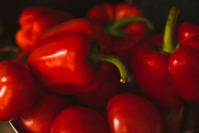 Close-up of red chili peppers