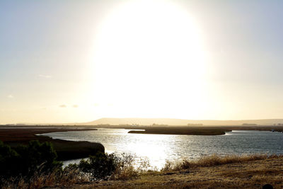 Scenic view of sea against sky