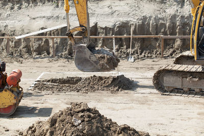 Man at construction site