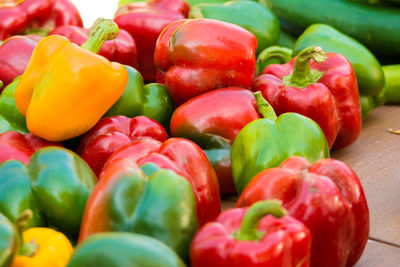 Close-up of bell peppers