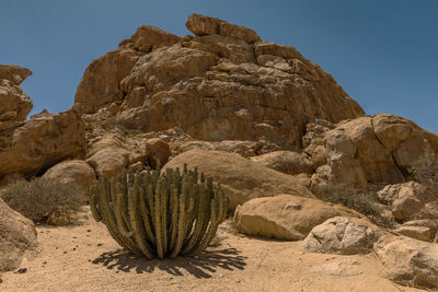 View of the rock formations in the spitzkoppe nature reserve, namibia