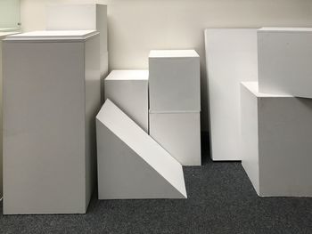 Plinths in storage
