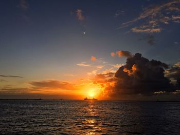 Sea at sunset