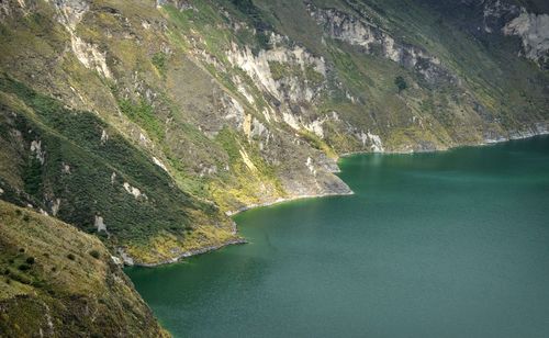 Scenic view of lake and mountains