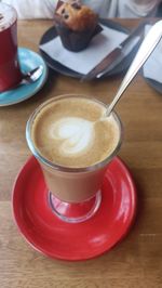 Close-up of coffee on table