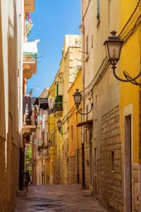 Street amidst buildings in town