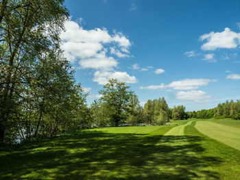 Empty golf course 