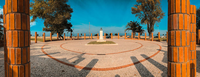 Panoramic view in a park