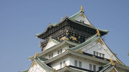 Low angle view of asian building