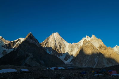 Gasherbrum massif and baltoro glacier, k2 base camp, pakistan