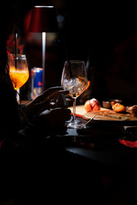 Close-up of food on table