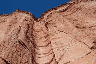 Rock formations in desert against sky
