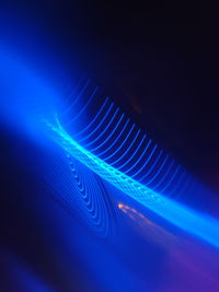 Full frame shot of illuminated blue light